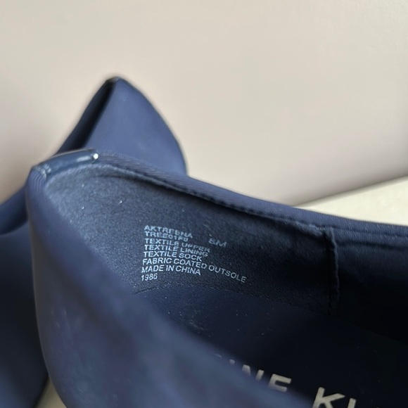 Anne Klein Midnight Blue Block Heels - Picture 3 of 7